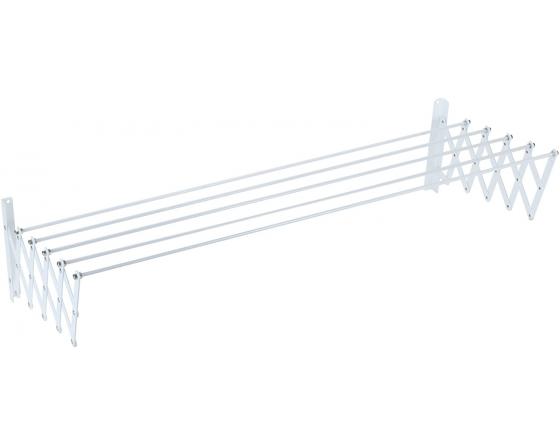 Sauvic 89788 Séchoir à Linge Extensible plastifié Blanc 70 cm, Métal