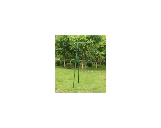 Étendoir à linge extérieur T 35 M - Séchoir à linge extérieur H.1.95 cm - Étendoir Jardin métal 7 cordes de 5 mètres Tancarville Corde à Linge de Jardin