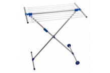 Séchoir télescopique d'aluminium 90-160 cm - Séchoir à linge sur Pieds étirable 