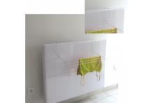 Séchoir pour radiateur - séchoir radiateur 5 barres - mini séchoir à linge vêtements - 52 x 24 cm