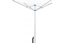 Séchoir Parapluie 50 m Aluminium Rotatif 4 Branches  avec Crémaillère  Ancrage Sol Béton - Séchoir à Linge Etendoir Jardin Extérieur Alu - Corde à linge Plein Air - 180 x 190 x H.180 cm